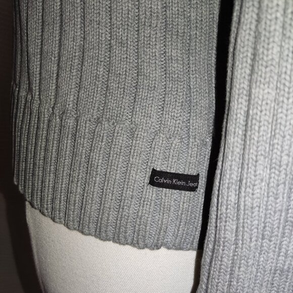 Calvin Klein Jeans‎ pullover gray grey cotton sweater | Size Medium - Picture 11 of 16